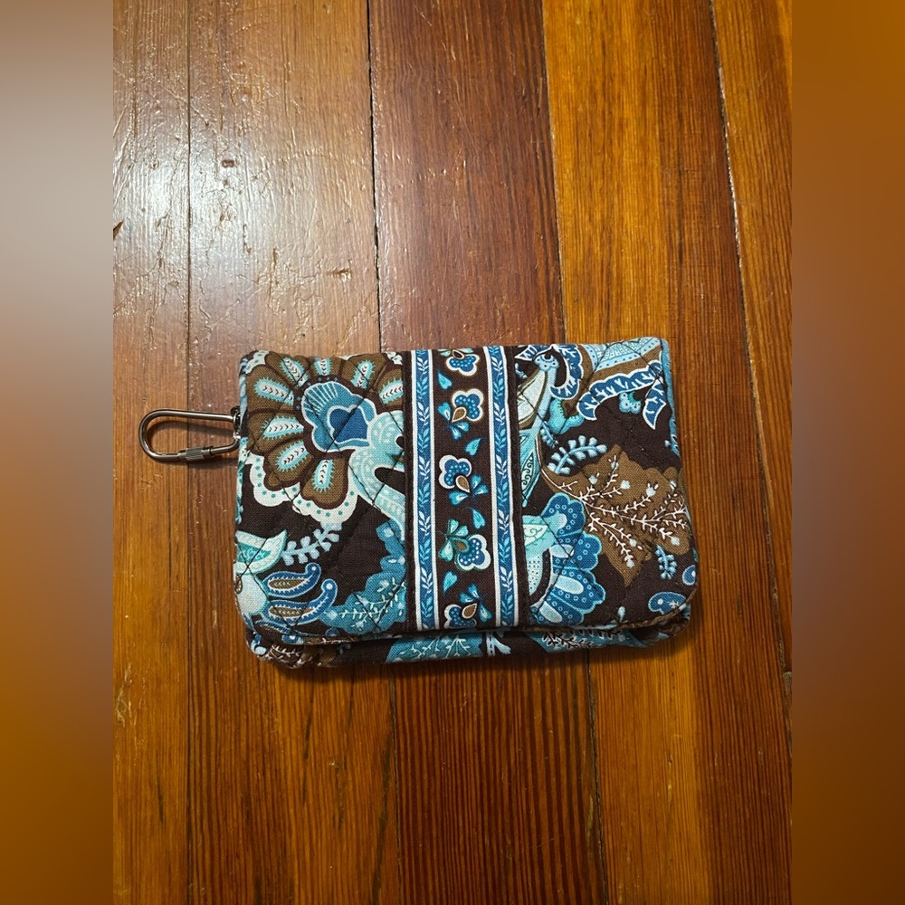 Vera Bradley Java Blue **RETIRED** - Wallet Magnetic Closure, Coin & Zippered Po